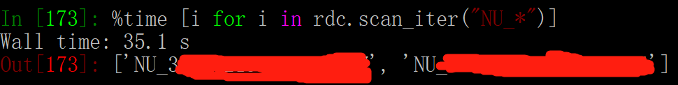 Redis5 0 keys python Redis scan iter 