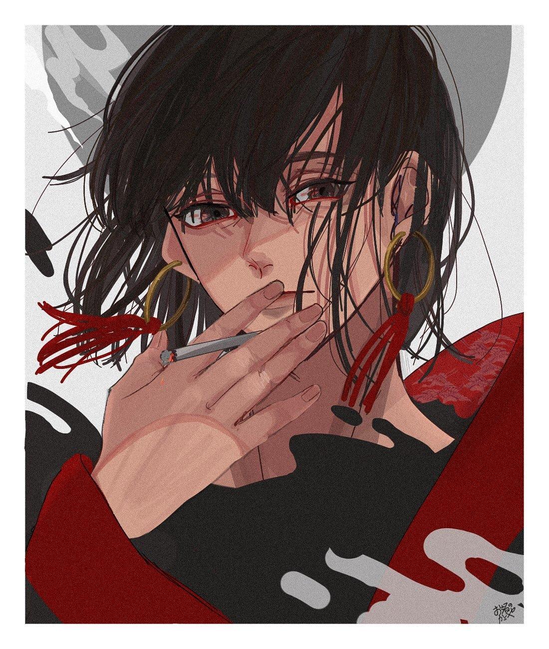 色系今天是红色emmm有点黑暗的说画师おさるのかごや