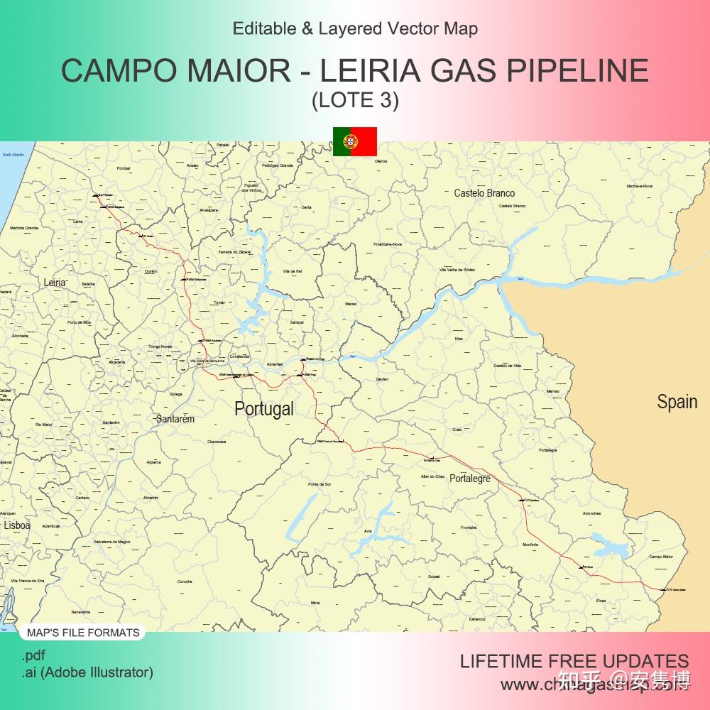 电子版图纸葡萄牙99坎波马约尔莱里亚天然气管道3批次