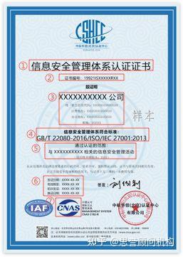 ISO27001认证咨询公司（信息安全管理体系认证）