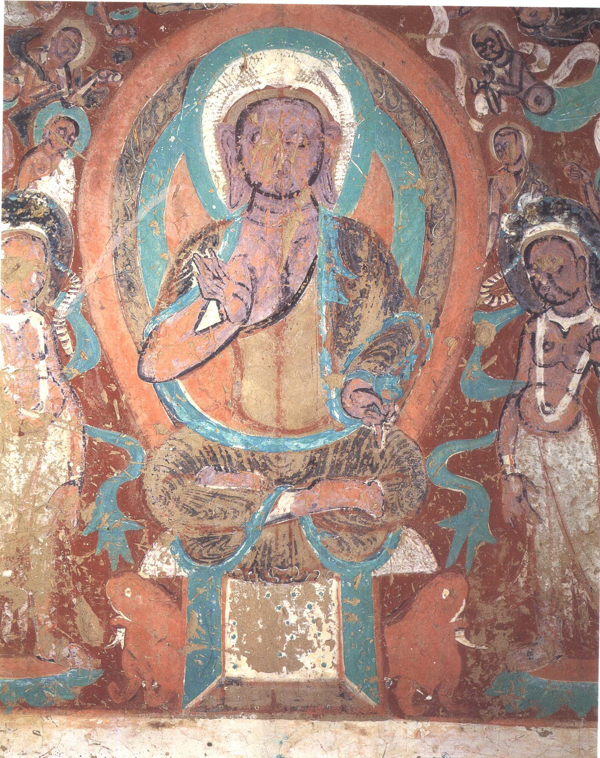 神游千年大美敦煌北凉272窟供养菩萨们的活泼舞姿高清大图