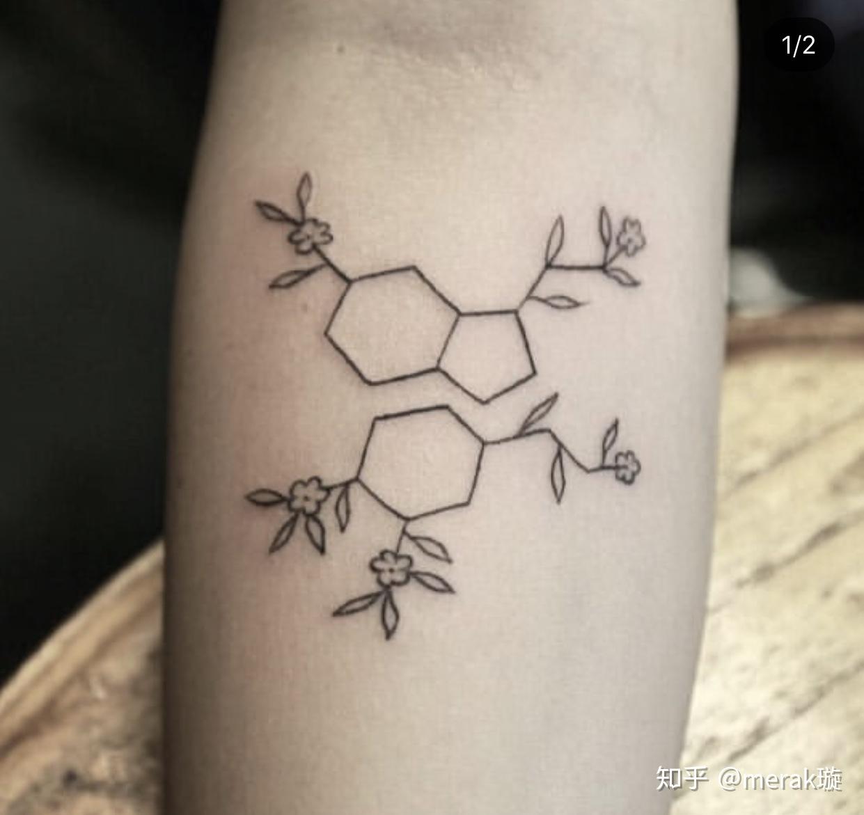 纹身|理科学霸专属——分子式方程式纹身