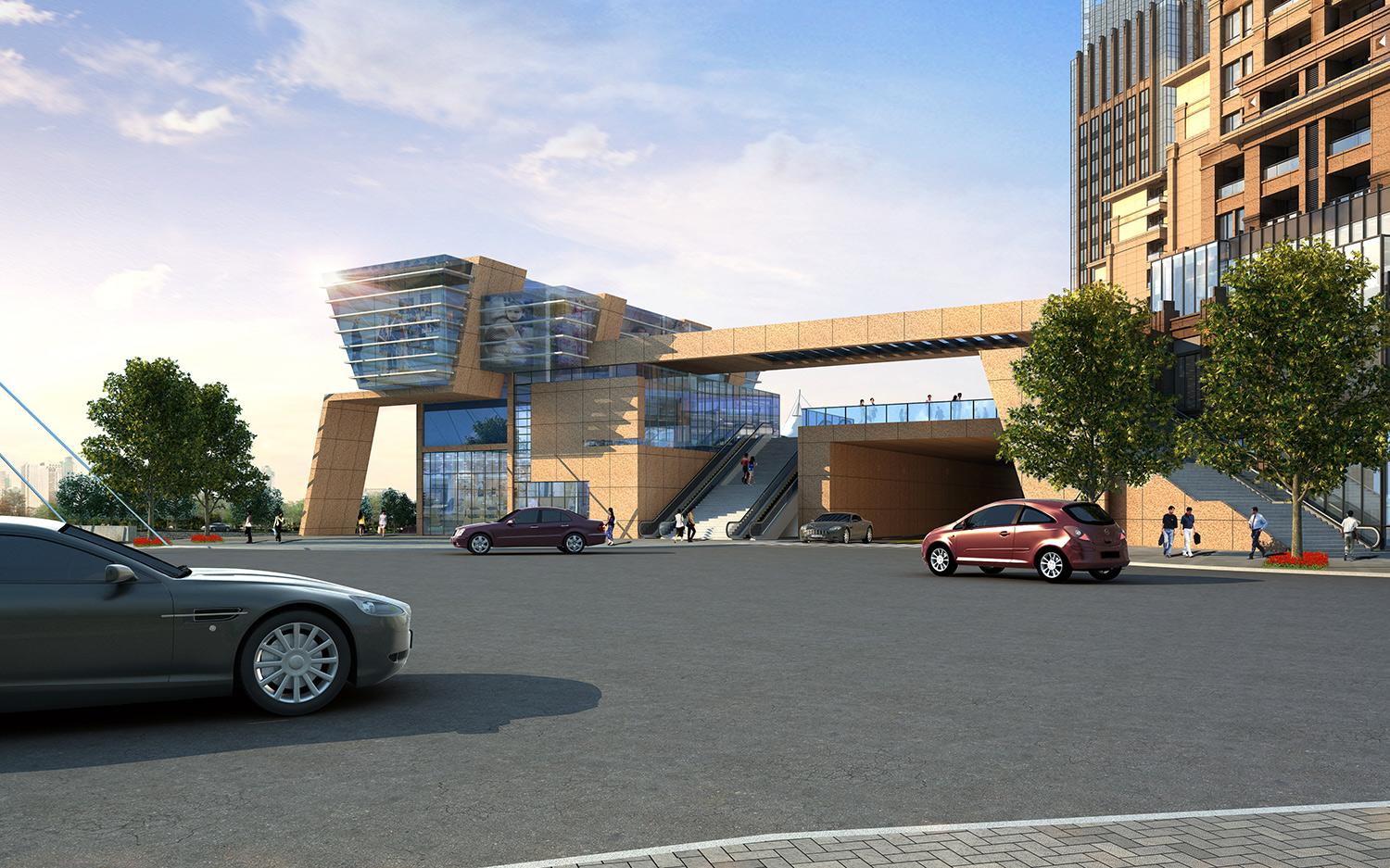 商业地产鹏达国际城效果图