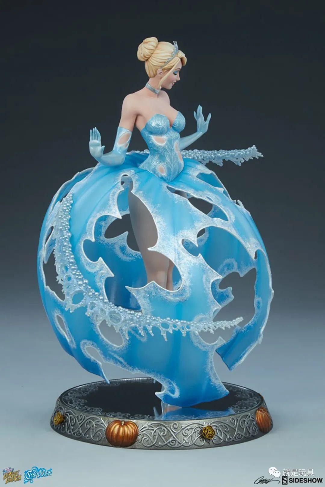 sideshow灰姑娘:360度环绕看美腿的镂空裙摆惊艳了! - 知乎