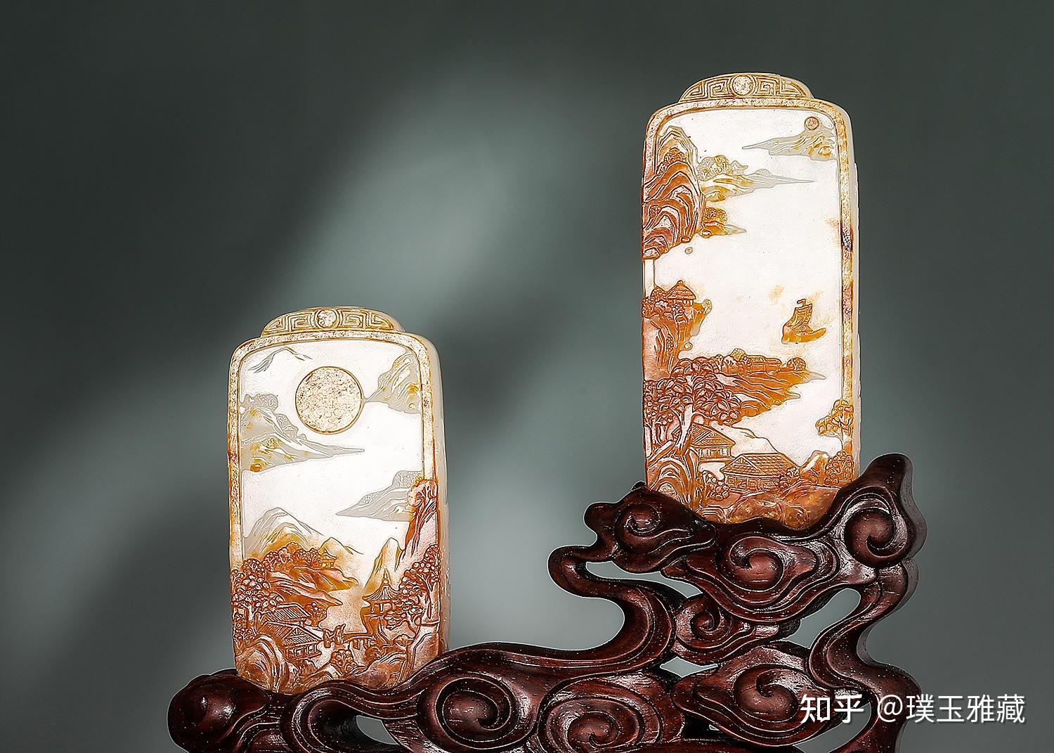 和田玉山水文人玉牌:方寸之间,凝缩大千世界,意蕴溢于玉器之外 - 知乎