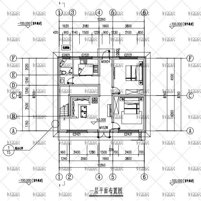 15萬左右兩層別墅設計圖