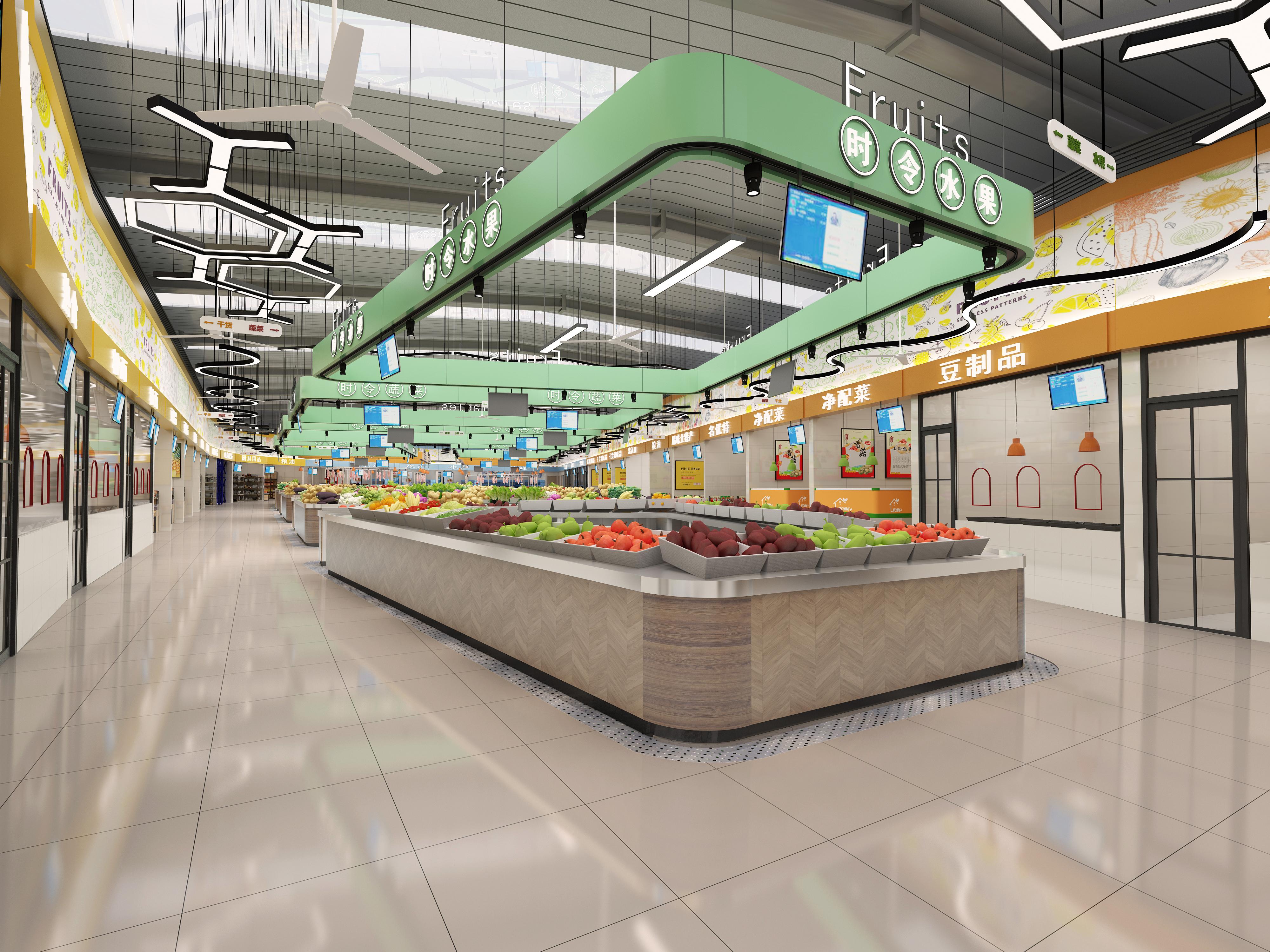 柳州市农贸市场设计柳州菜市场设计如何打造干净吸金的豆制品区