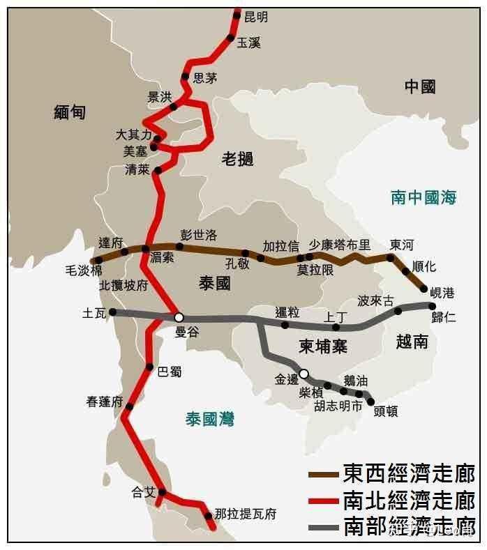 中老柬铁路路线图图片