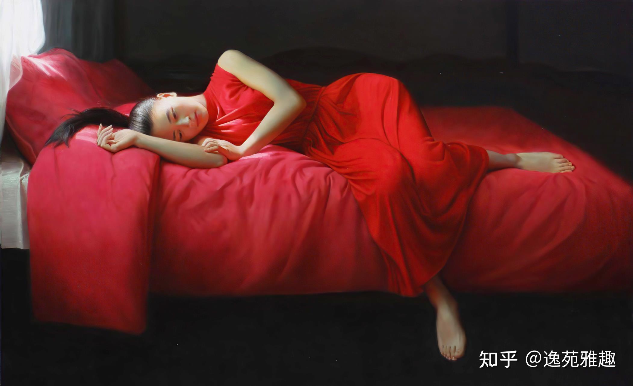 画作欣赏捡拾一份清欢享受静谧的美好油画家王柔作品欣赏