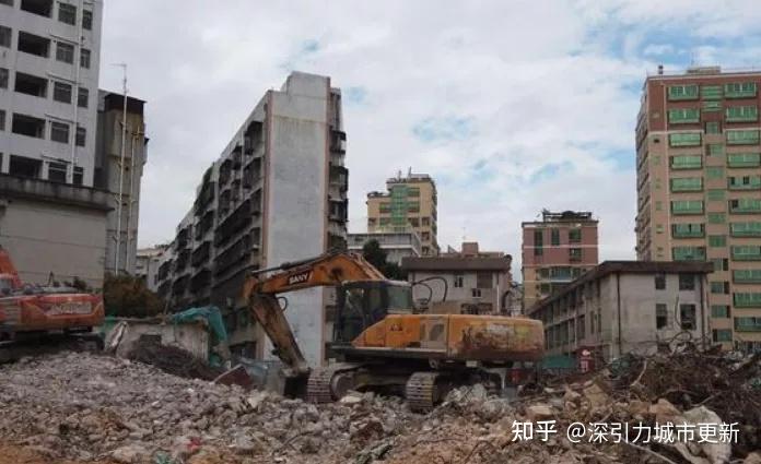 上梅林祠堂村片区城市更新已经拆平了100米4号线9号线的梅村站