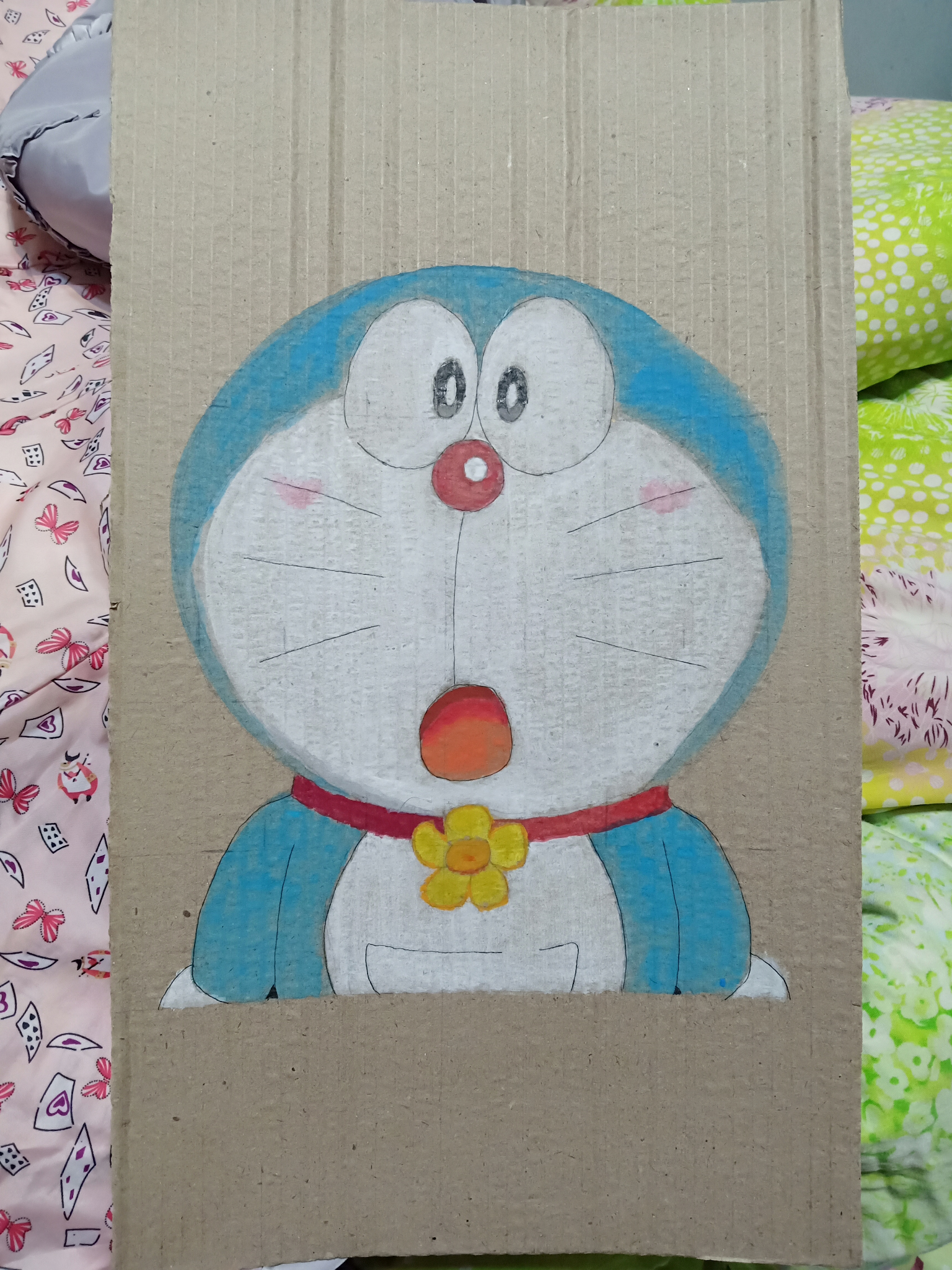 用瓦楞纸可以画油画吗?效果如何? - 知乎