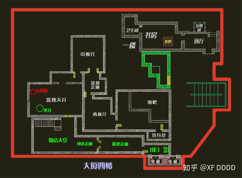 密室大逃脱两季密室平面图密逃大厦各层猜想图集合