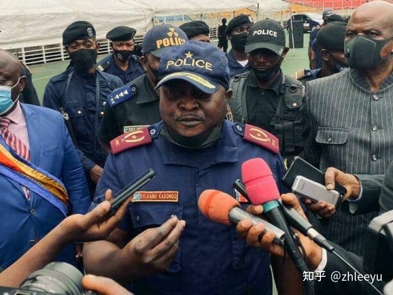 8月2日星期一,金沙萨刚果国家警察(pnc)局副局长西尔瓦诺·卡松戈