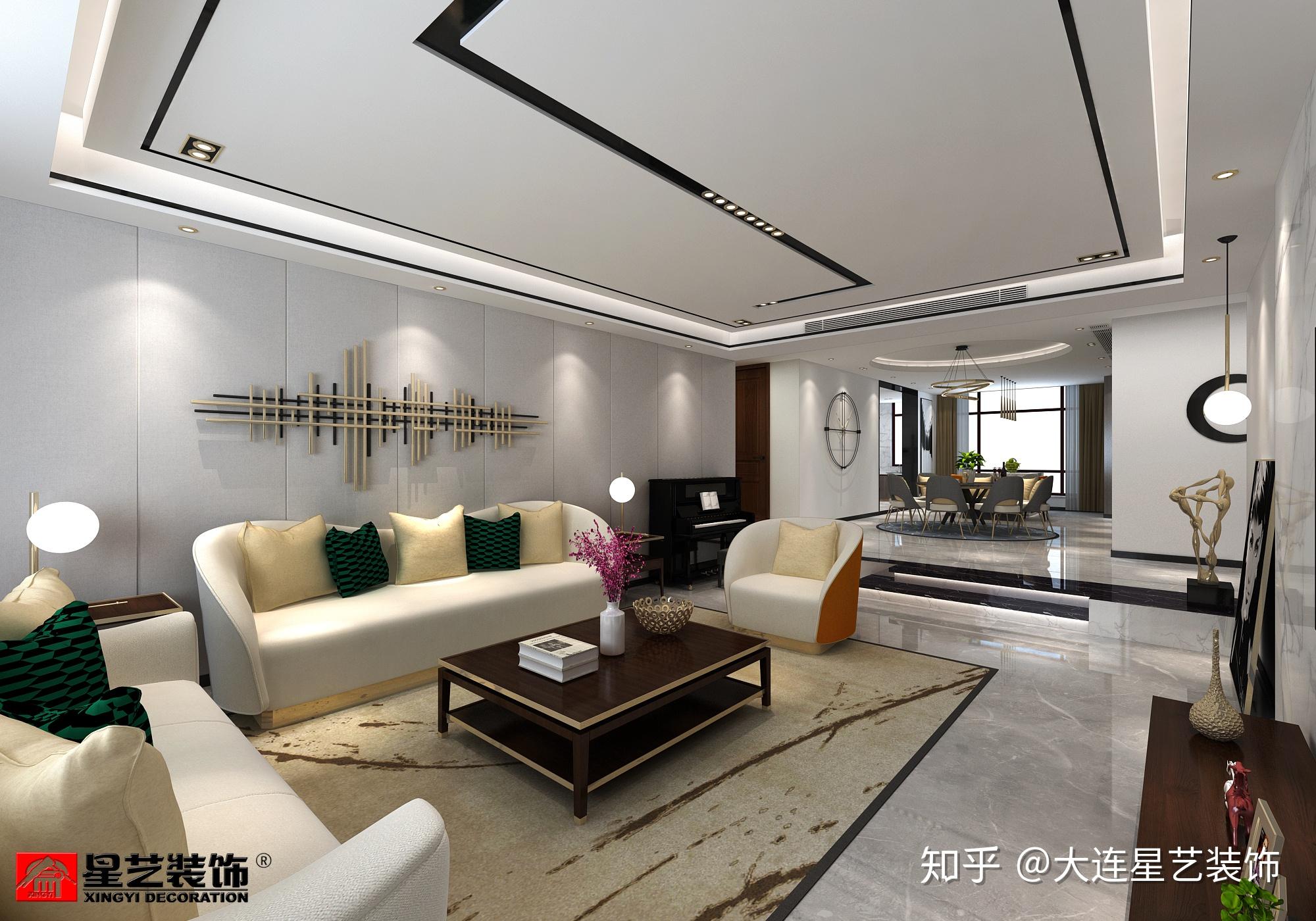 大连亿锋八号装修设计|颜值担当的现代轻奢风 - 知乎