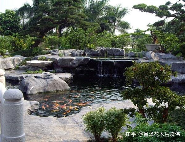 昌泽景观潍坊别墅庭院鱼池假山怎么设计效果好