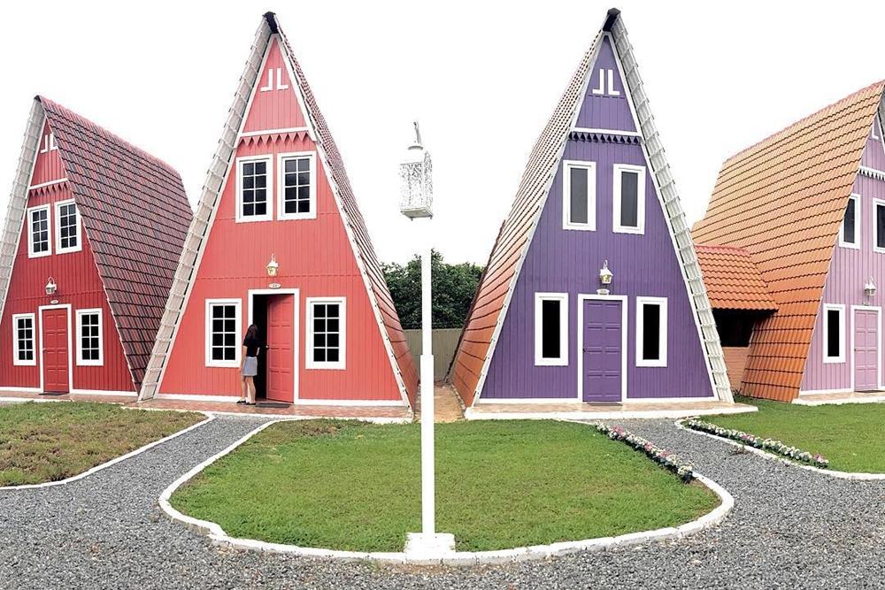 三角形地基房屋效果图图片