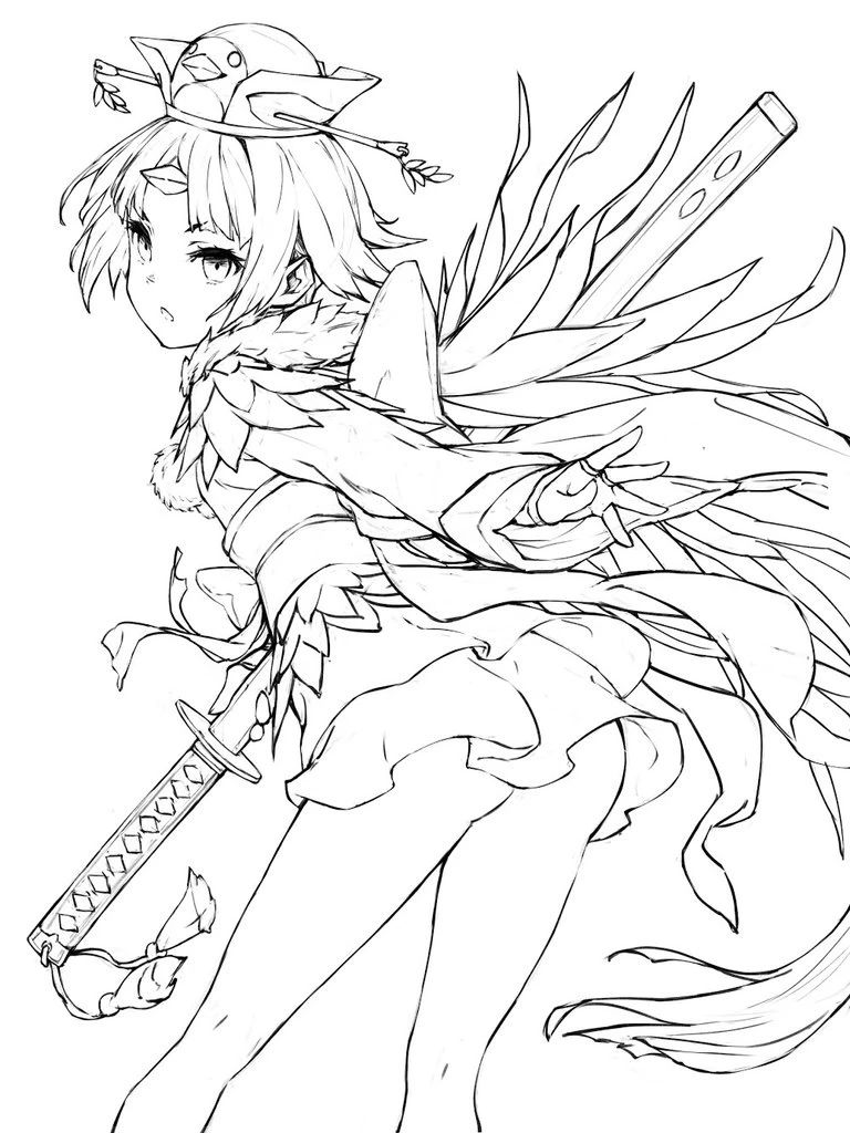 【绘画素材】六位大佬不同风格"线稿"来袭!500p线稿一键领取! - 知乎