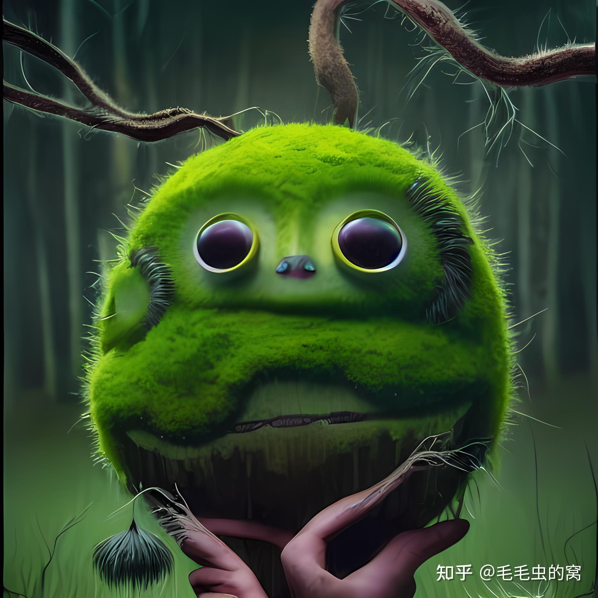 ai插画 | 绿色森林精灵,ai加ae,动起来的ai画像 - 知乎
