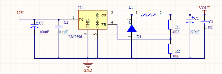 lm2596电源模块原理图及pcb分享 - 知乎