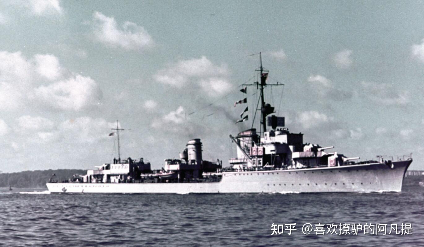 编号12：二战德国海军（Kriegsmarine）的主要舰艇介绍06：驱逐舰（第二部分）：36型驱逐舰与36A型驱逐舰、36A型（Mob ...