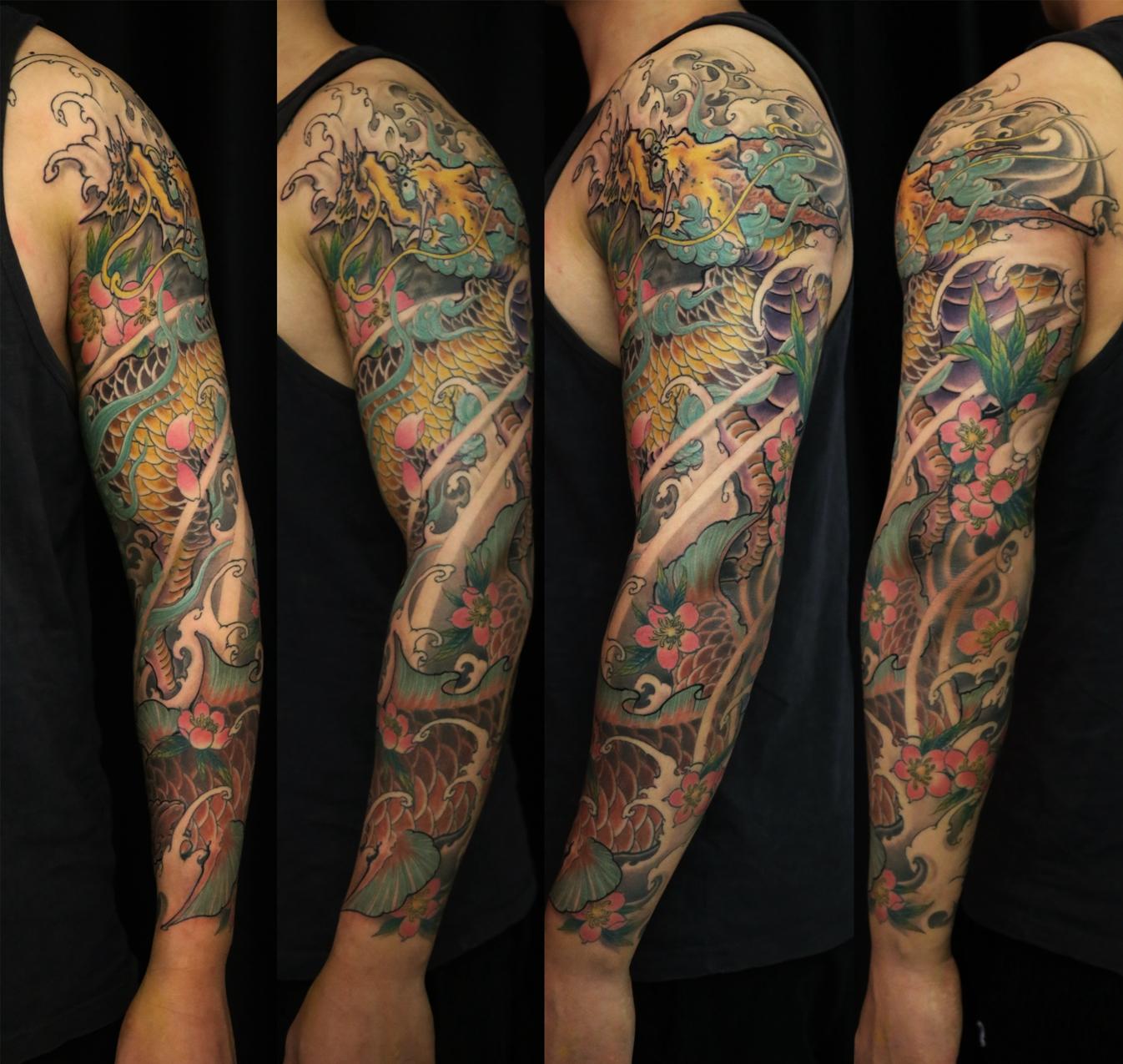 上海纹身由龙刺青作品花臂麒麟纹身麒麟纹身设计 纹麒麟好看吗 知乎