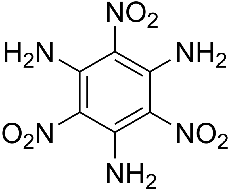 例如邻硝基苯酚,例如tatb(三硝基三氨基苯,一种低感炸药,非常对称美学