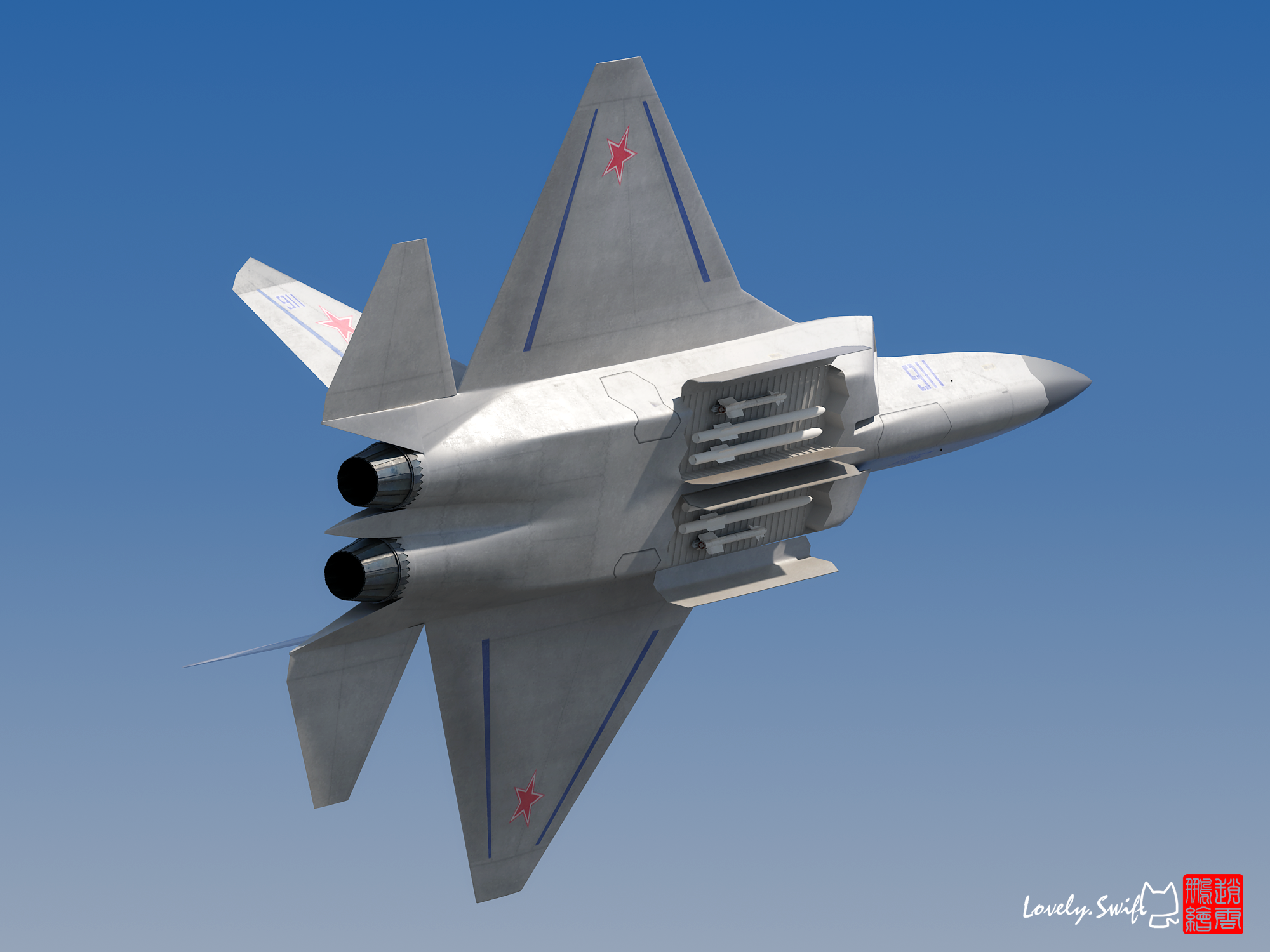 cg图俄罗斯米格37设计先进但却被下马