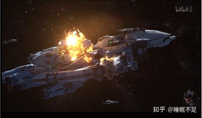 《我的三体之章北海传》第八集的末日之战中水滴摧毁舰队的爆炸场景q.