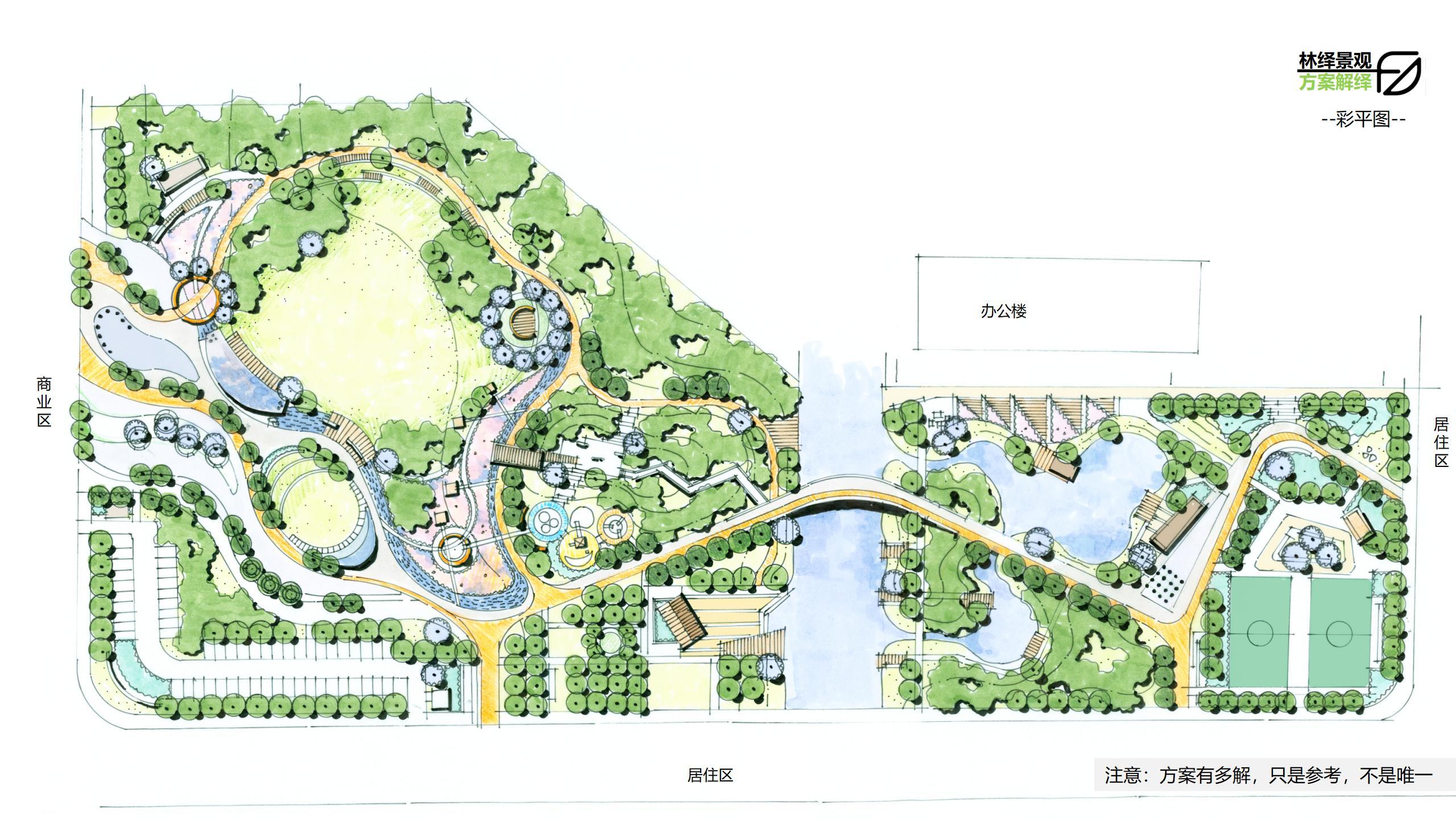 小区出入三岔口景观绿化种植设计方案效果图|空间|景观设计|吴和中设计师 - 原创作品 - 站酷 (ZCOOL)