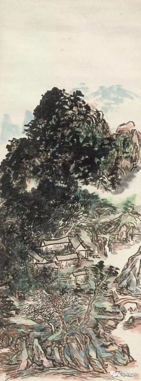 希少 中国美術 木版画 黄宾虹 额 古美術