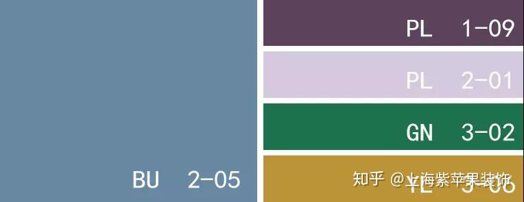 灰蓝色 绛紫色 浅薰衣草色 绿长石色 蜂蜜色