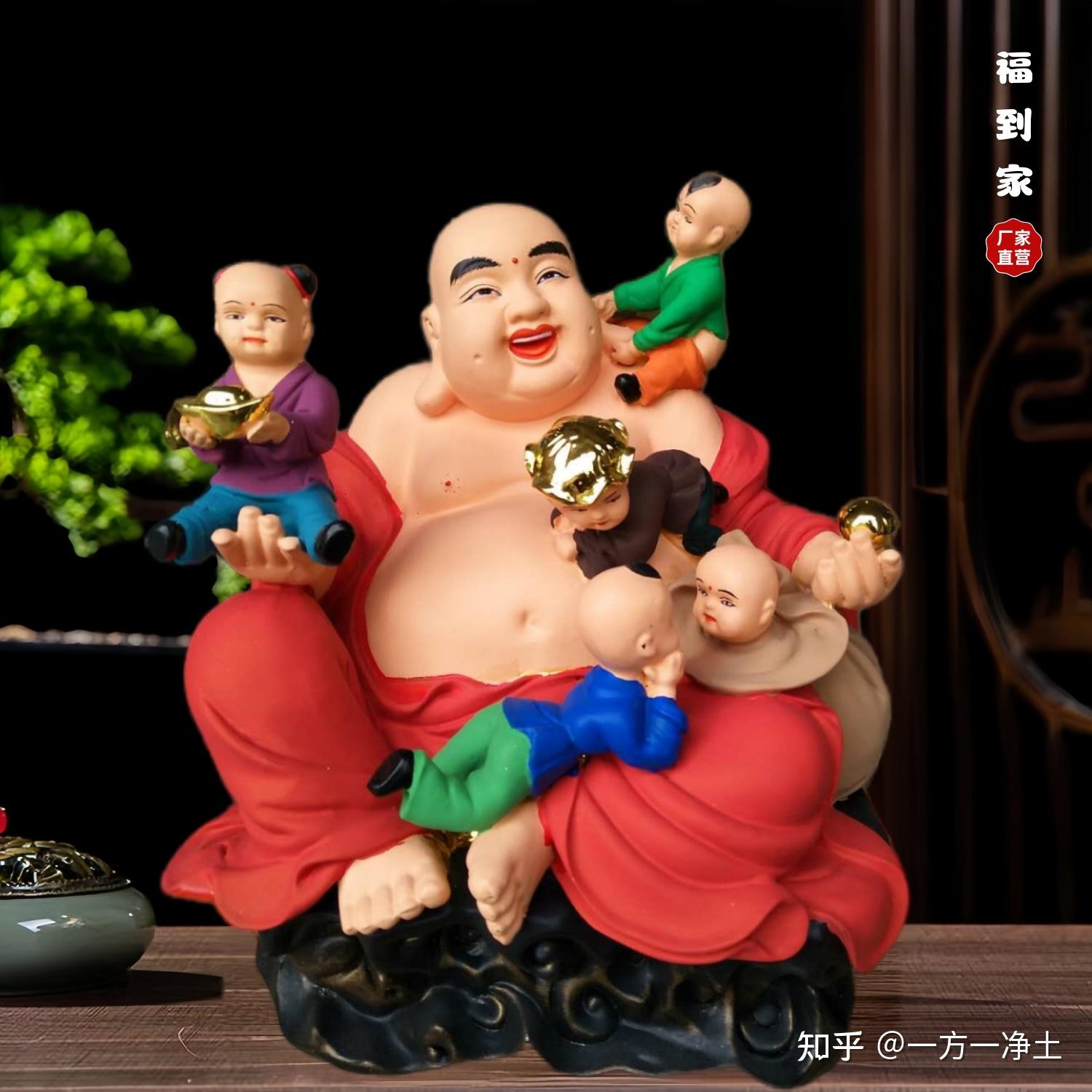 弥勒佛佛像图片树脂神像制作厂家 弥勒佛也称笑佛欢喜佛大肚佛 五子闹弥勒图片五子佛神像 - 知乎