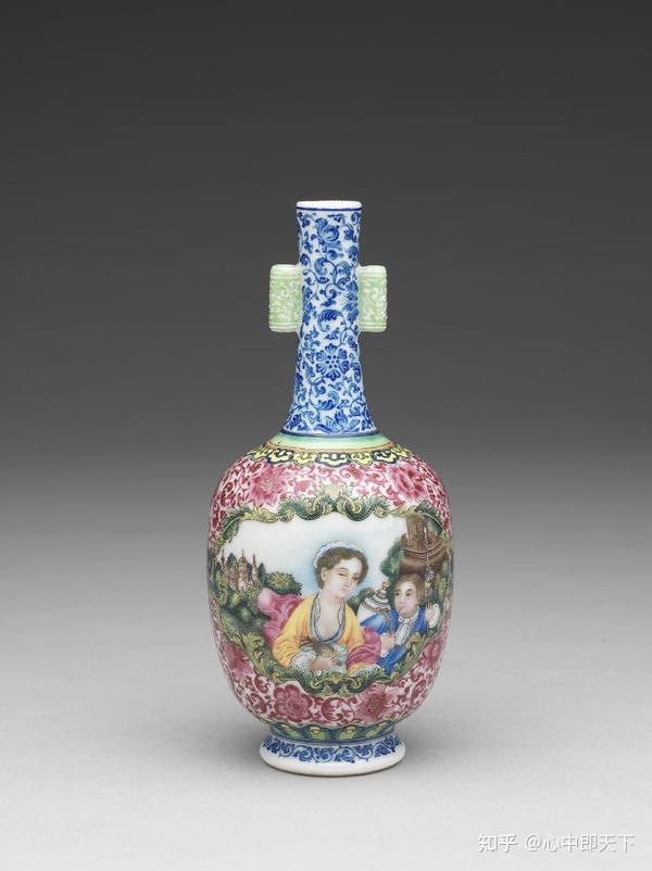 清乾隆时期宫廷瑰宝：揭秘珐琅彩贯耳瓶与中西艺术交融的故事- 知乎