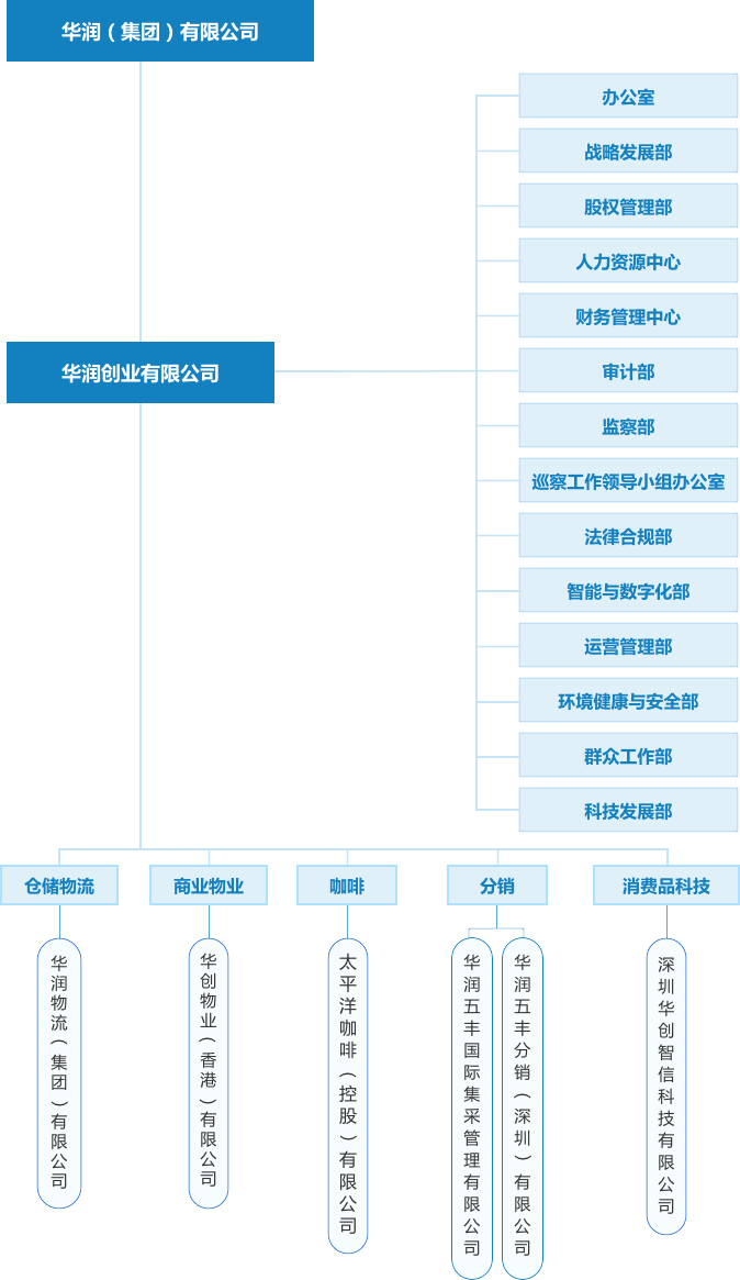 华润集团组织架构图图片