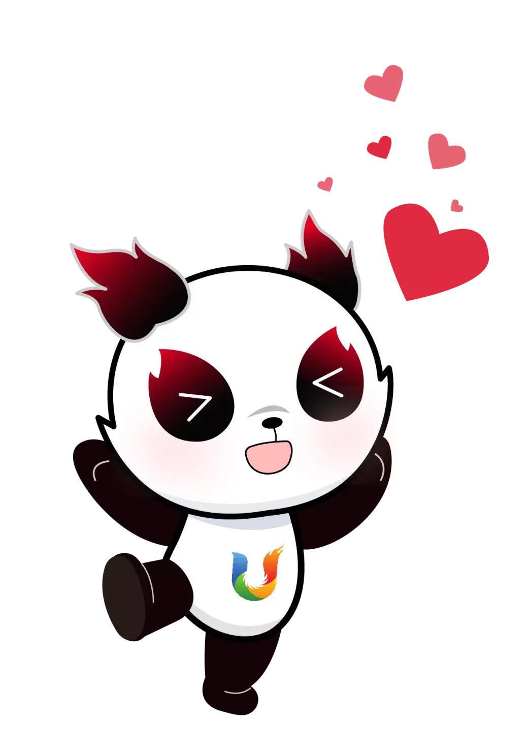 定格动画冰墩墩下班了蓉宝宝到岗先来热个身给你们看看