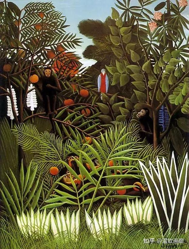超现实主义原始派画家亨利·卢梭 henri rousseau