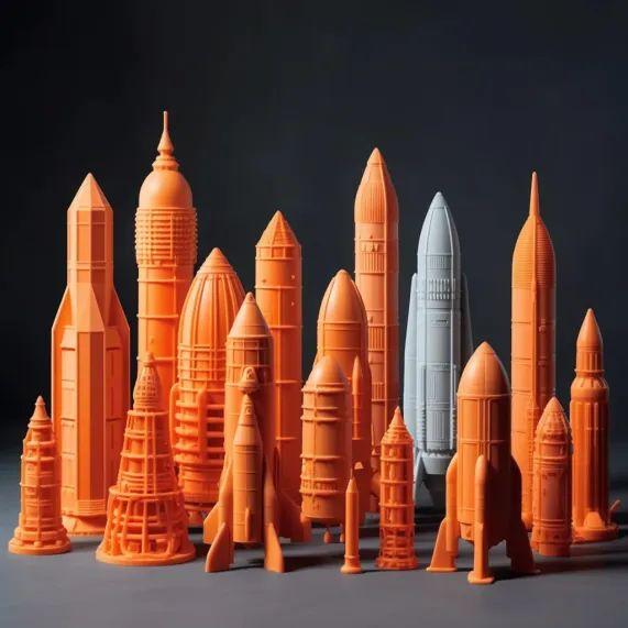 80款——3d打印火箭模型