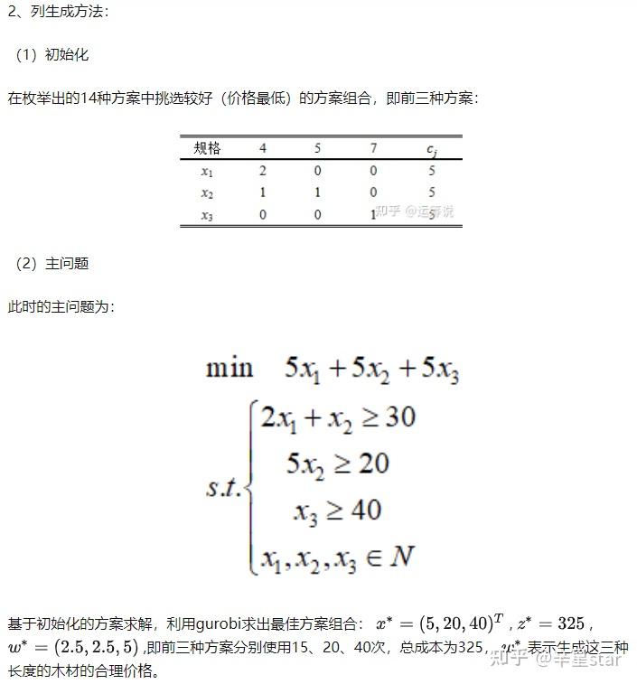 列生成 column generation - 知乎