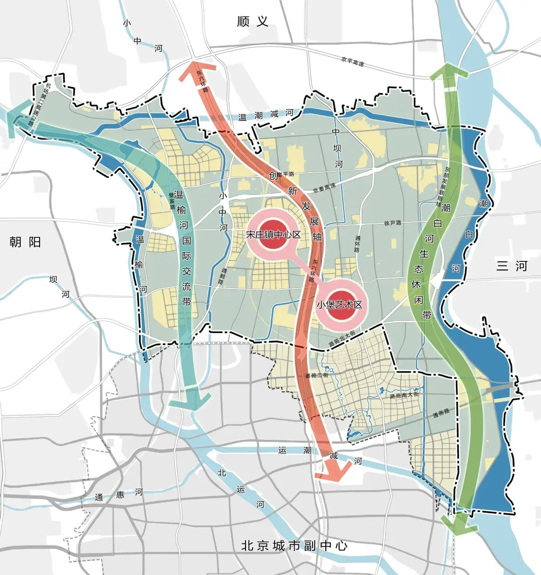 北京规划奖通州区宋庄镇国土空间规划及控制性详细规划街区层面2020年