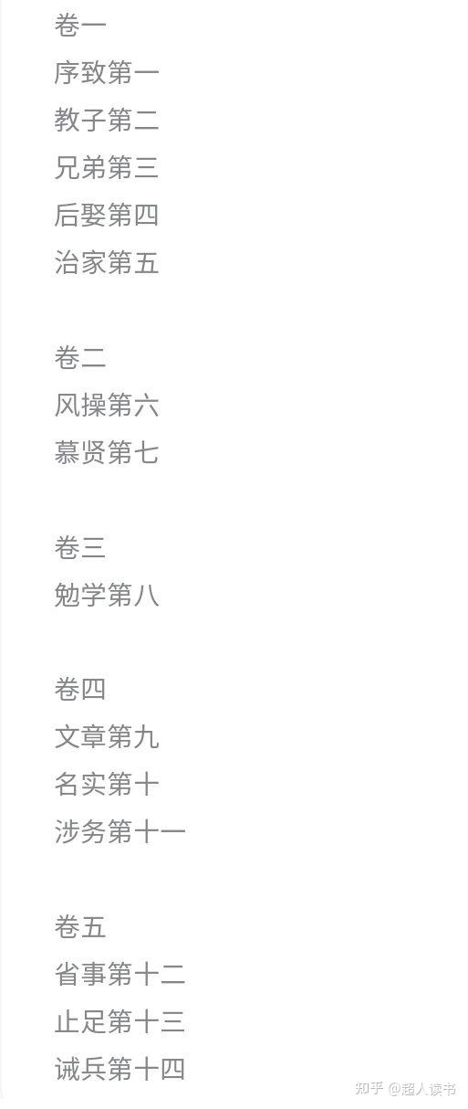书籍推荐好书分享《颜氏家训》 - 知乎