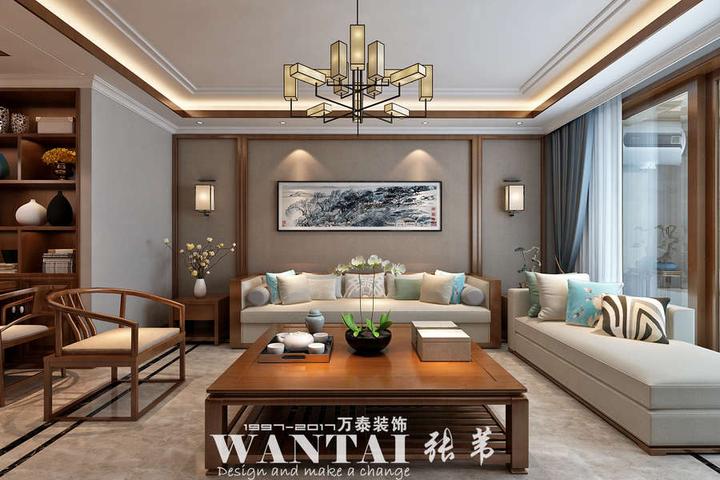 中式与现代的碰撞——济宁海亮公馆119平新中式装修案例 - 知乎