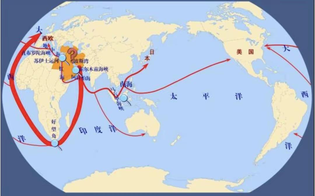 太平洋海运航线线路图图片