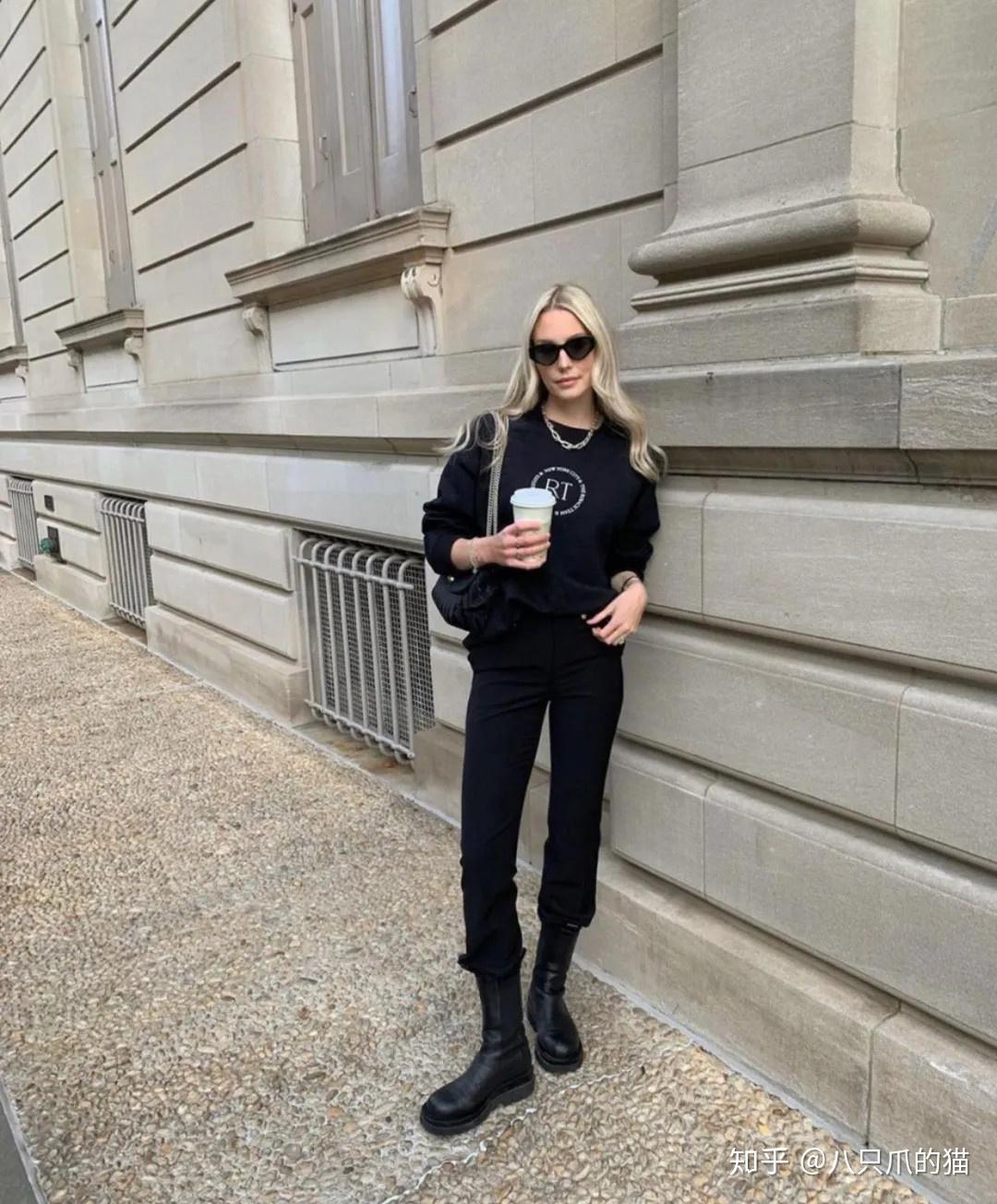 今年火了一双靴子叫烟管靴洋气百搭配长裤裙子都很美
