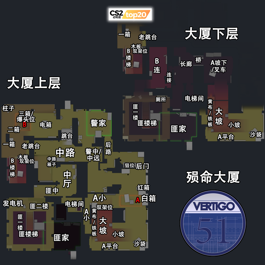 csgo地图报点图片