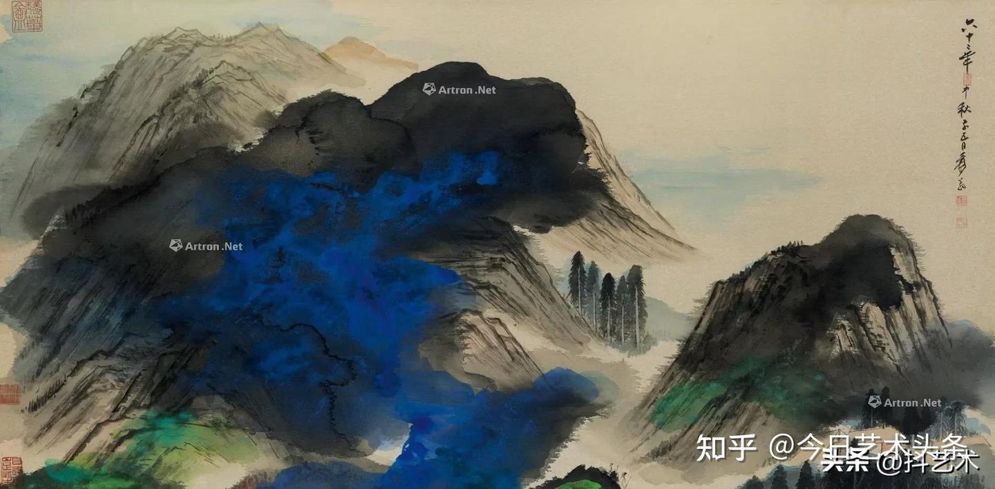 中国古美術・旧藏珍品・張大千款・彩絵人物画・純手描き・四尺中堂掛軸・一物一圖 中国古美術・旧藏珍品・張大千款・彩絵人物画・純手描き・四尺中堂