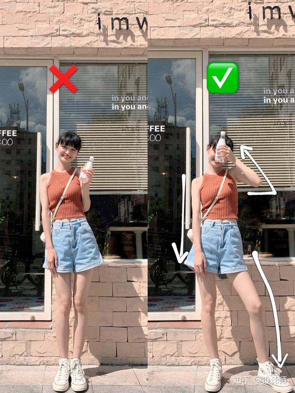 站着拍照不尴尬,一学就会的7个站姿姿势,学起来拍美照 - 知乎