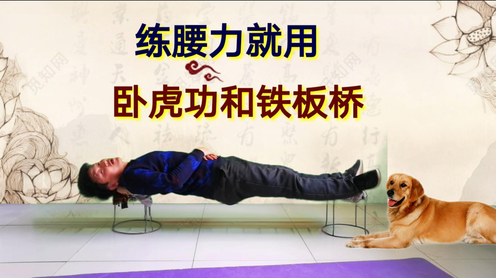 卧虎功铁板桥练腰力每天练习10分钟让你身板坚如钢铁