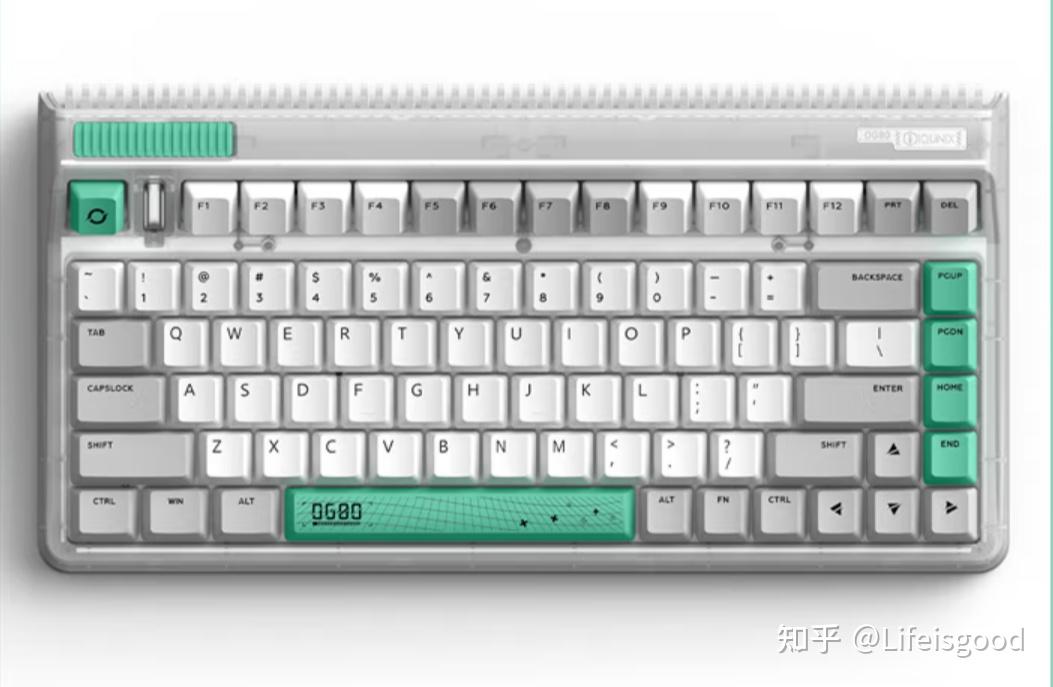 大学寝室是一个四人间,寸土寸金,所以就选了96%布局,带小键盘,等于