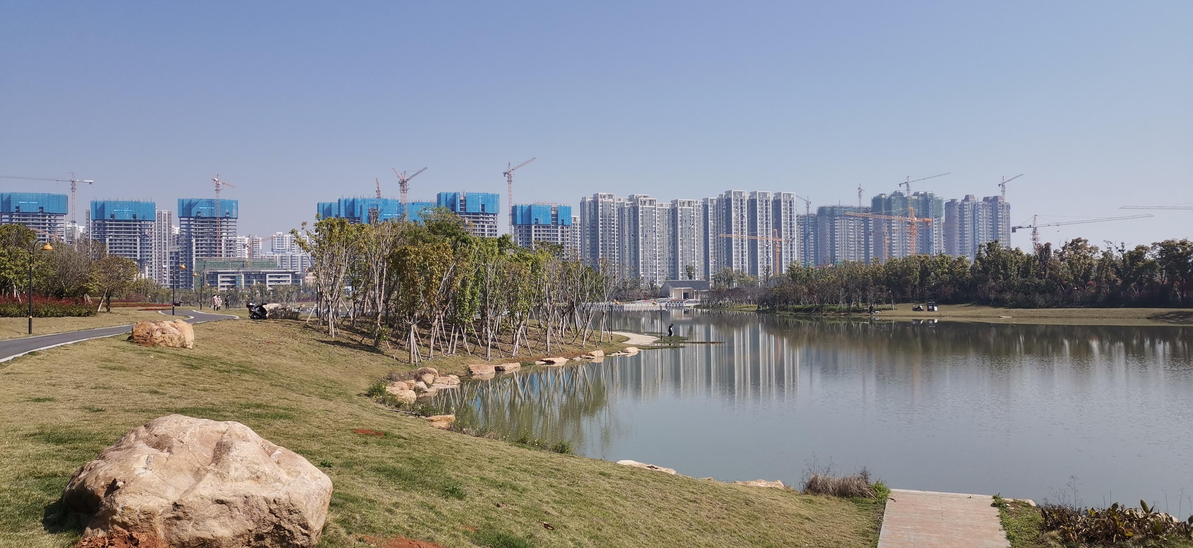 吉安视觉鹿鸣湖公园风光美如画