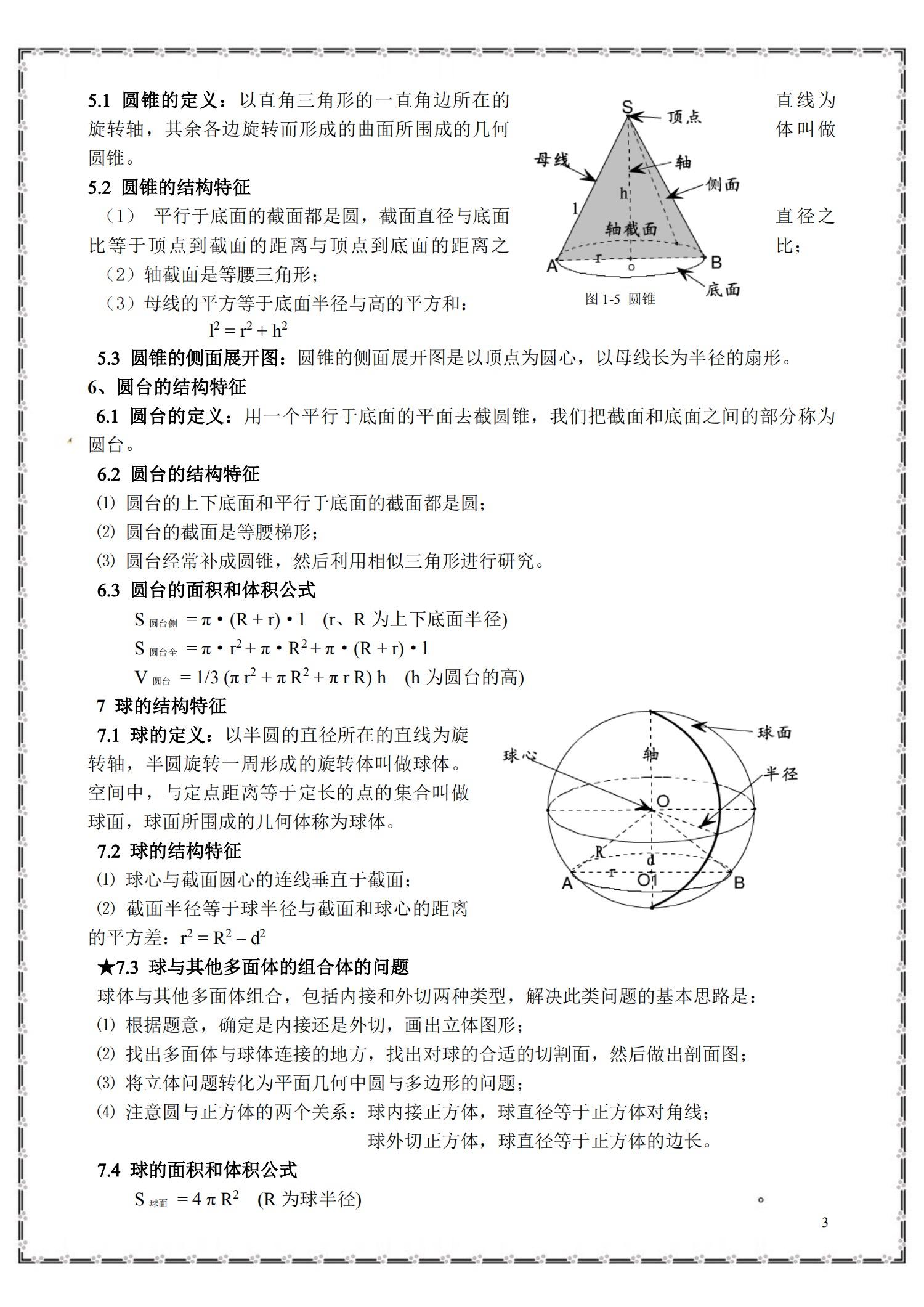 速看高考數學立體幾何知識點總結十大經典題型就考這些